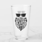 ひげのあるパパおもしろいは、より良い父親の日のフロスである タンブラーグラス (正面)