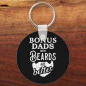 ひげのあるボーナスパパは良い キーホルダー (正面)