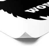 ひげのないおもしろい男性 ポスター (角)