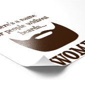 ひげのない人の名前が…レディース フォトプリント            (角)