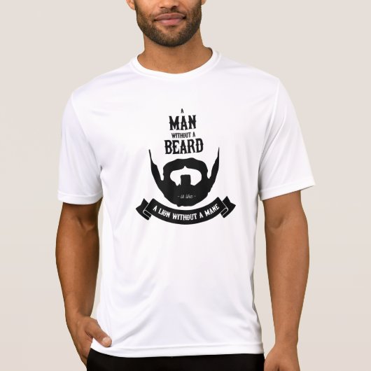 ひげのない人 Tシャツ (正面)