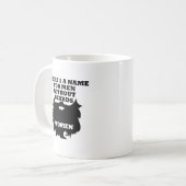 ひげのない男性の面白いマグカップ コーヒーマグカップ (正面左)
