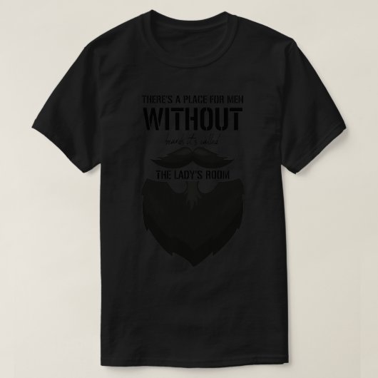ひげのない男性へ所がtと呼ばれる tシャツ (デザイン正面)