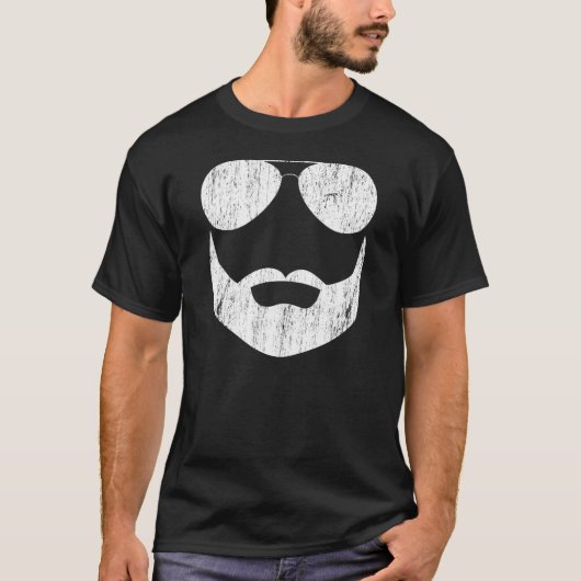 ひげのサングラス Tシャツ (正面)