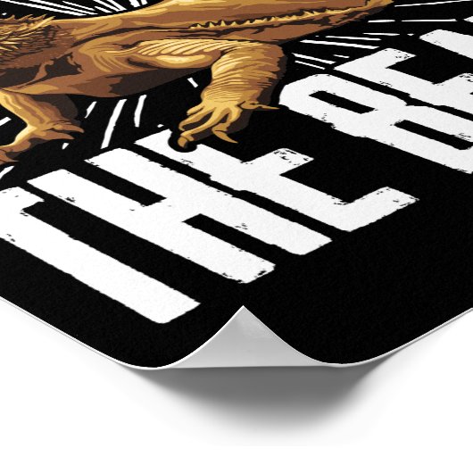 ひげのドラゴンひげの爬虫類を尊重 ポスター (角)