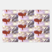 ひげのドラゴンをチーク – 3ポーズセット ラッピングペーパーシート (正面3)