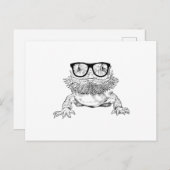 ひげのドラゴンネディーグラス動物 案内ポストカード (正面/裏面)