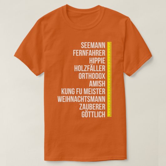 ひげのホルダーひげの長さMeasureひげ車 Tシャツ (デザイン正面)
