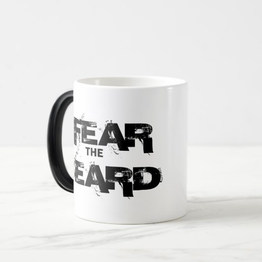 ひげのマグを恐れて下さい モーフィングマグカップ (正面左)