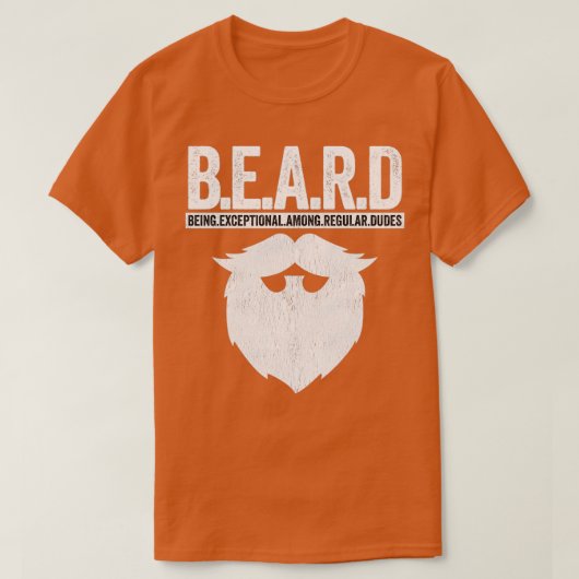 ひげのレギュラー10人の中で例外的である Tシャツ (デザイン正面)