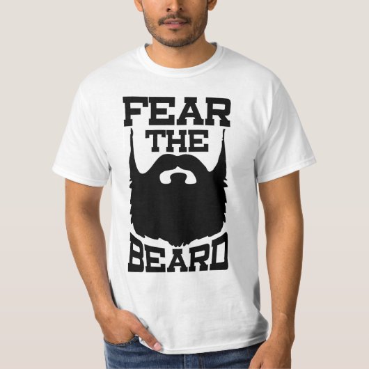 ひげのワイシャツを恐れて下さい Tシャツ (正面)