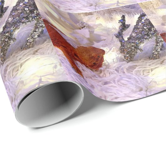 ひげの付いたドラゴンラッピング紙転が ラッピングペーパー (ロールコーナー)