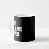 ひげの夫は結婚に取り込まれてごめんねTシャツ コーヒーマグカップ (正面左)