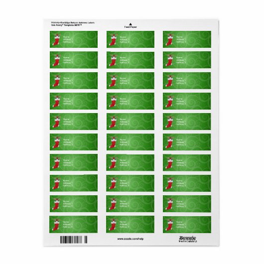 ひげの格言のクリスマスストッキングキャンディーキャン ラベル (フルシート)