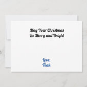 ひげの生えたドラゴンと明るいメリーフラットをチーク シーズンカード (裏面)