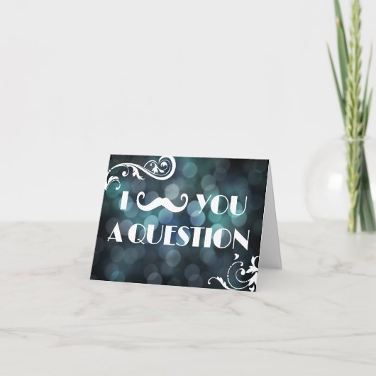 ひげの質問をさせて！ボケーライトの招待状 招待状 (正面)