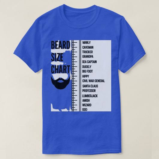 ひげの長さ7 Tシャツ (デザイン正面)