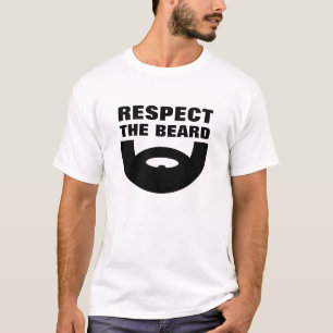 ひげのTシャツを尊重して下さい Tシャツ
