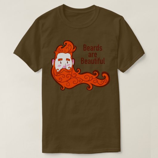 ひげはきれいだ Tシャツ (デザイン正面)