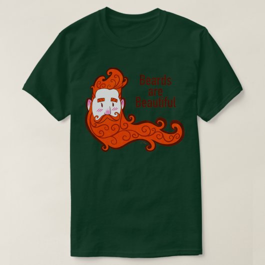 ひげはきれいだ Tシャツ (デザイン正面)