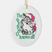 ひげはすべてを知っています セラミックオーナメント (右)