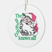 ひげはすべてを知っています セラミックオーナメント (左)