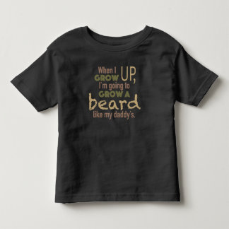 ひげは私のお父さんを好みます トドラーTシャツ