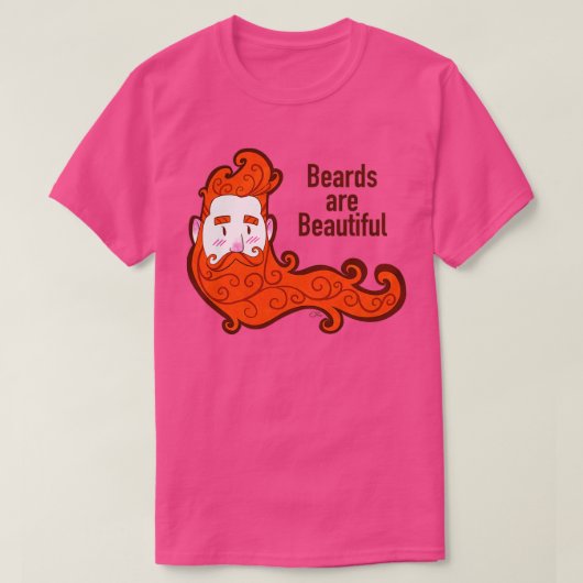 ひげは美クラシックしいTシャツ Tシャツ (デザイン正面)