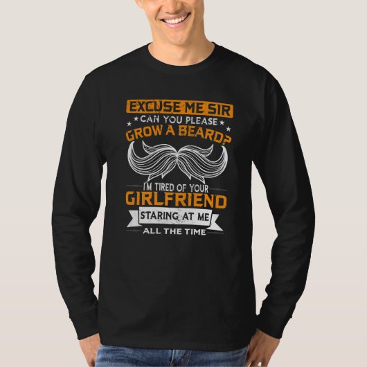 ひげひげの髭を伸ばしてくれないか Tシャツ (正面)