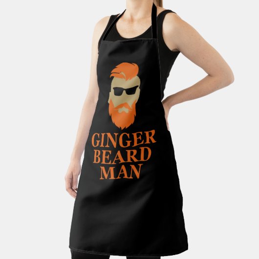 ひげをおもしろいした引用文 エプロン (インサイチュ)