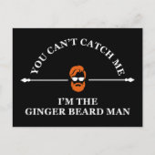 ひげをおもしろいした引用文 シーズンポストカード (正面)