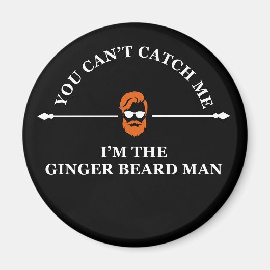 ひげをおもしろいした引用文 マグネット (正面)