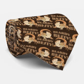 ひげをそった髭の生えたドラゴンリザード ネクタイ (ロール)