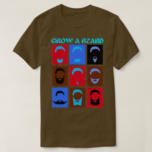 ひげを伸ばす4 Tシャツ (デザイン正面)