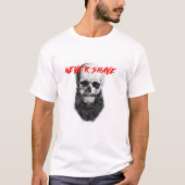 ひげを剃らない Tシャツ (正面)