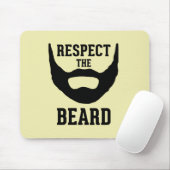 ひげを尊重して下さい マウスパッド (マウス)