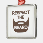 ひげを尊重して下さい メタルオーナメント (左)