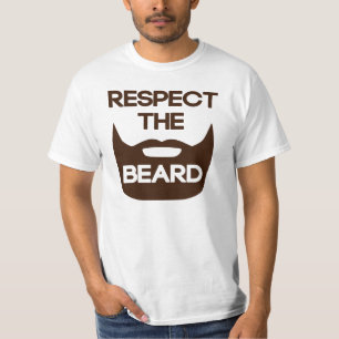 ひげを尊重して下さい Tシャツ