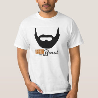 ひげを尊重して下さい Tシャツ
