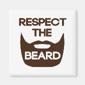 ひげを尊重する マグネット (正面)