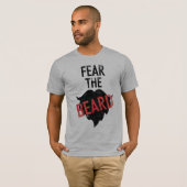 ひげを恐れて下さい Tシャツ (正面フル)