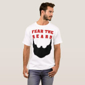 ひげを恐れて下さい Tシャツ (正面フル)