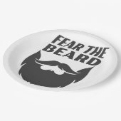 ひげを恐れる ペーパープレート (アングル)