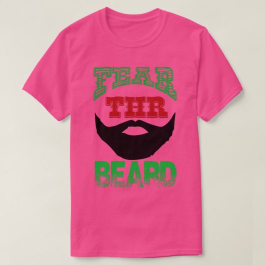 ひげを恐れる Tシャツ (デザイン正面)