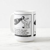 ひげを持つ老人がありました コーヒーマグカップ (正面左)