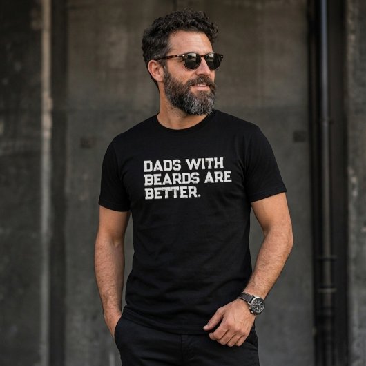ひげを生やしたお父さんは最高 クオート Tシャツ