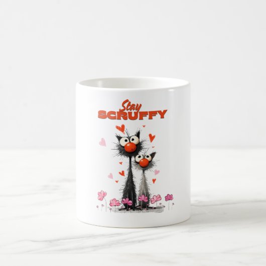 ひげを生やしたまま コーヒーマグカップ (中央)