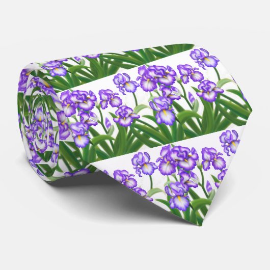 ひげを生やしたアイリスのネクタイ ネクタイ (ロール)