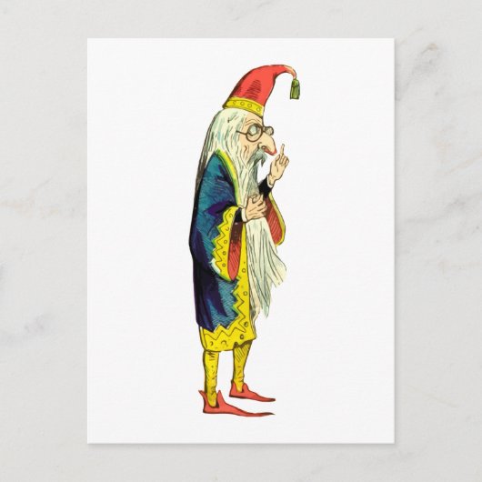 ひげを生やしたウィザード ポストカード (正面)