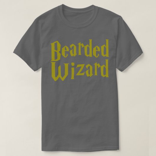 ひげを生やしたウィザード Tシャツ (デザイン正面)